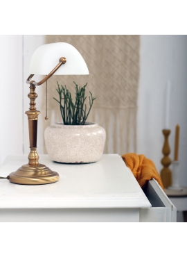 Ancilla 1 White Table Lamp