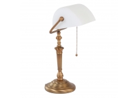 Lampa Biurkowa Bankierska Ancilla 1 Biała