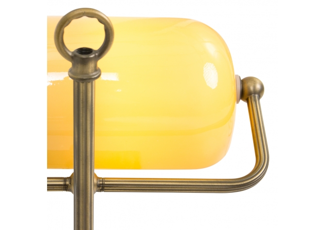 Lampa Biurkowa Bankierska Ancilla 2 Żółta