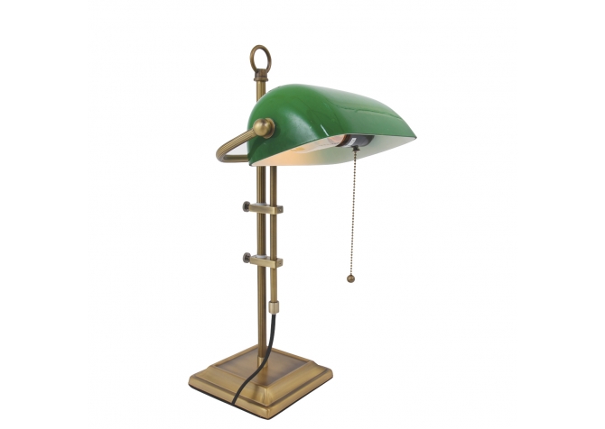 Lampa Biurkowa Bankierska Ancilla 2 Zielona