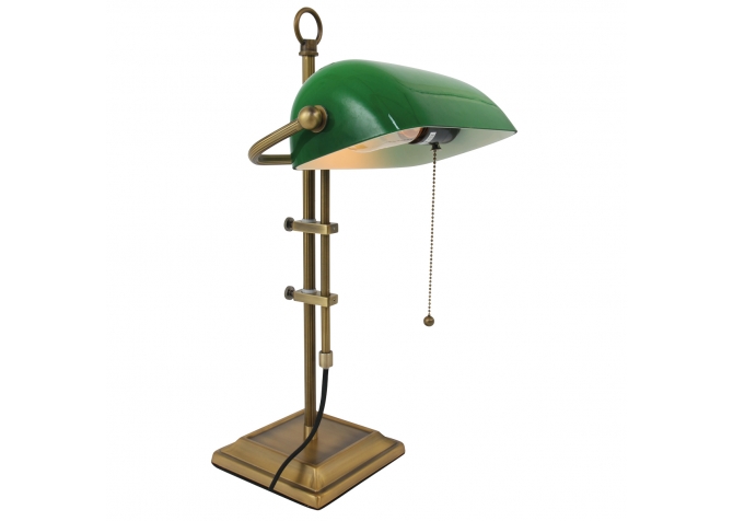 Lampa Biurkowa Bankierska Ancilla 2 Zielona