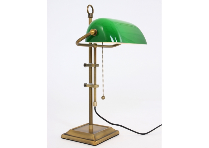 Lampa Biurkowa Bankierska Ancilla 2 Zielona