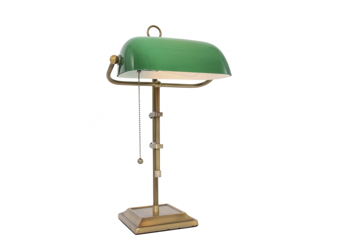 Lampa Biurkowa Bankierska Ancilla 2 Zielona