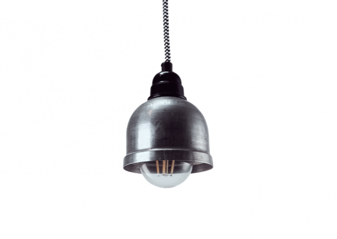Lampa Origins Punk Surowa Stal + Bakelit