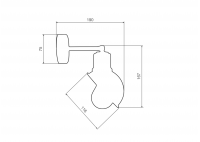 Kinkiet Loft Origins T55 Nikiel