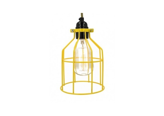 Lampa z klatką żółtą