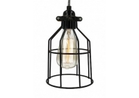 Lampa z klatką czarną
