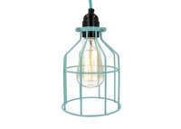 Lampa z klatką turkusową