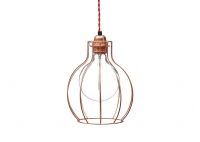 Lampa z klatką W2 - Miedź