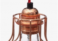 Lampa z klatką W2 - Miedź