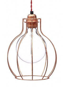 Lampa z klatką W2 - Miedź