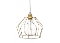 Lampa z klatką W1 - Mosiądz