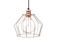 Lampa z klatką W1 - Miedź