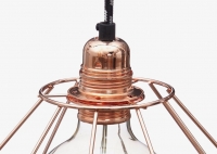 Lampa z klatką W1 - Miedź