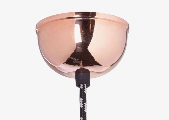 Lampa z klatką W1 - Miedź