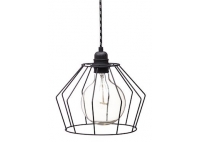 Lampa z klatką W1 - Czarna