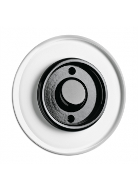 Glass bell button button THPG PT white