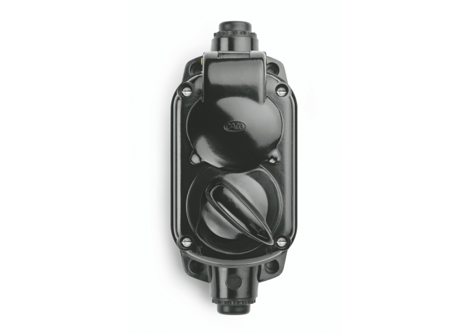 Gniazdo bakelitowe z włącznikiem NT THPG